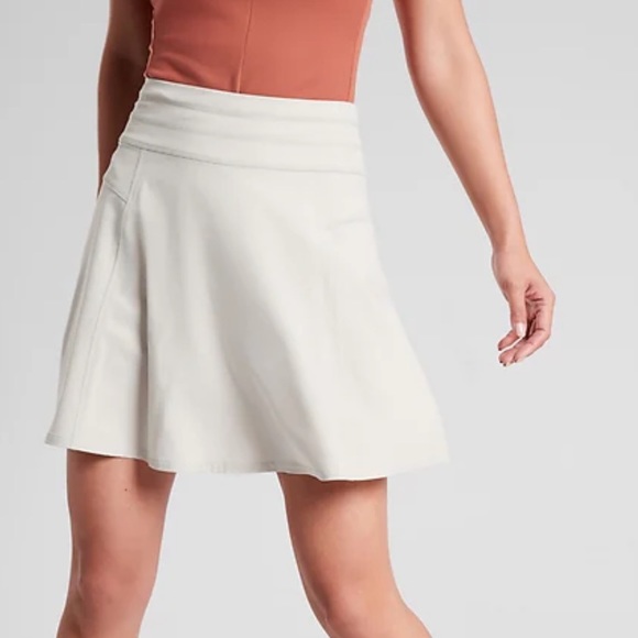 Athleta Pants - Athleta All Day Skort Jupe-Short All Day Size 10 Ivory Cream